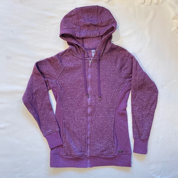 EUC Hyba Side Rib Zip Hoodie in Purple Size XXS - Picture 2 of 5